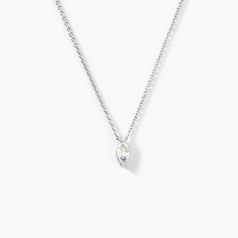 Collier Giulette Argent Blanc Oxyde De Zirconium - Colliers fantaisie Femme | Histoire d’Or