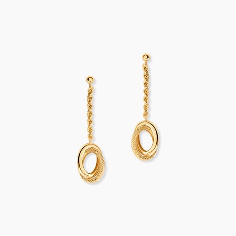 Boucles D'Oreilles Pendantes Cordelia Or Jaune - Boucles d'oreilles pendantes Femme | Histoire d&rsquo;Or