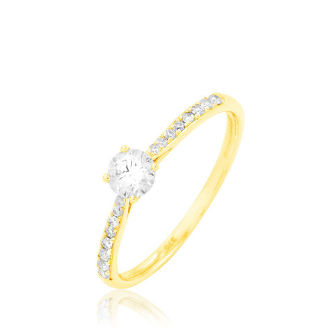 Bague Solitaire Hemera Or Jaune Diamant - Bagues solitaires Femme | Histoire d&rsquo;Or