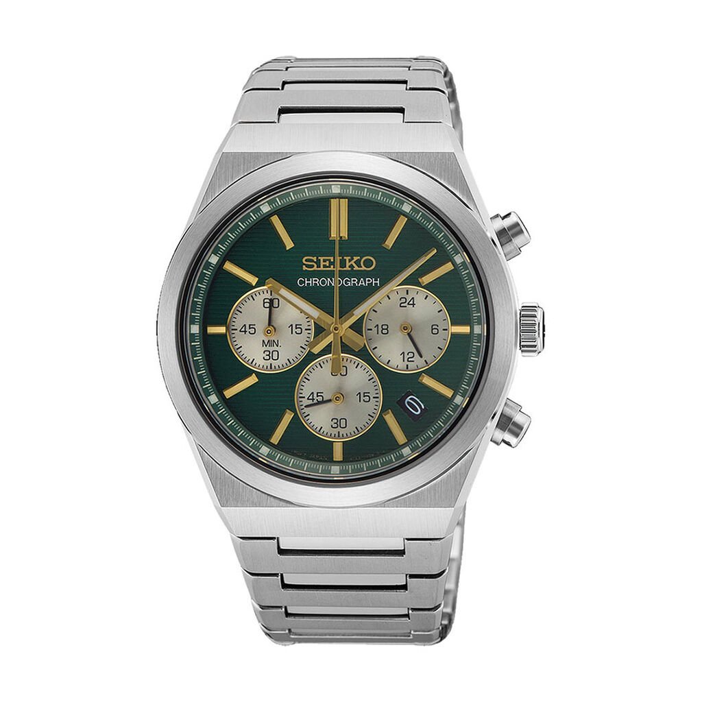 Montre Seiko Sport Chrono Vert - Montres Homme | Histoire d&rsquo;Or