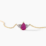 Collier Glykeria Or Jaune Rubis Diamant - Colliers Femme | Histoire d&rsquo;Or