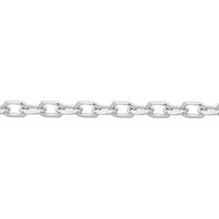 Chaîne Maille Forçat Diamantee Or Blanc