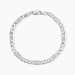 Bracelet Jeremi Argent Blanc - Bracelets cha&icirc;ne Homme | Histoire d&rsquo;Or