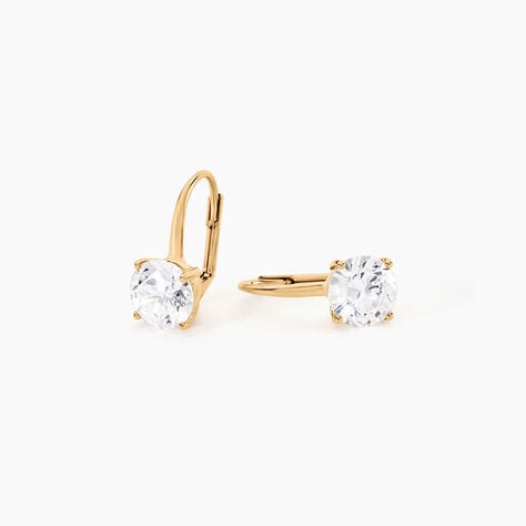Boucles D'oreilles Pendantes Fippe Oxydes De Zirconium - Boucles d'oreilles fantaisie Femme | Histoire d’Or