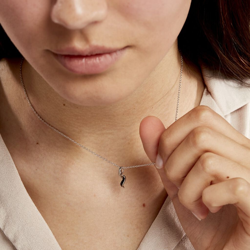 Collier Sylvie Argent Blanc Oxyde De Zirconium - Colliers fantaisie Femme | Histoire d’Or
