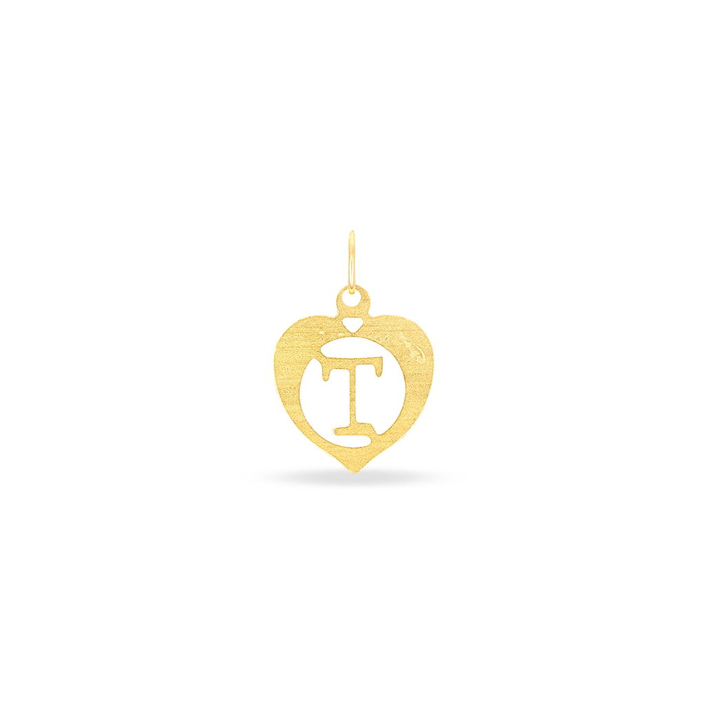 Pendentif Eudocie Coeur Lettre Or Jaune - Pendentifs Famille | Histoire d’Or