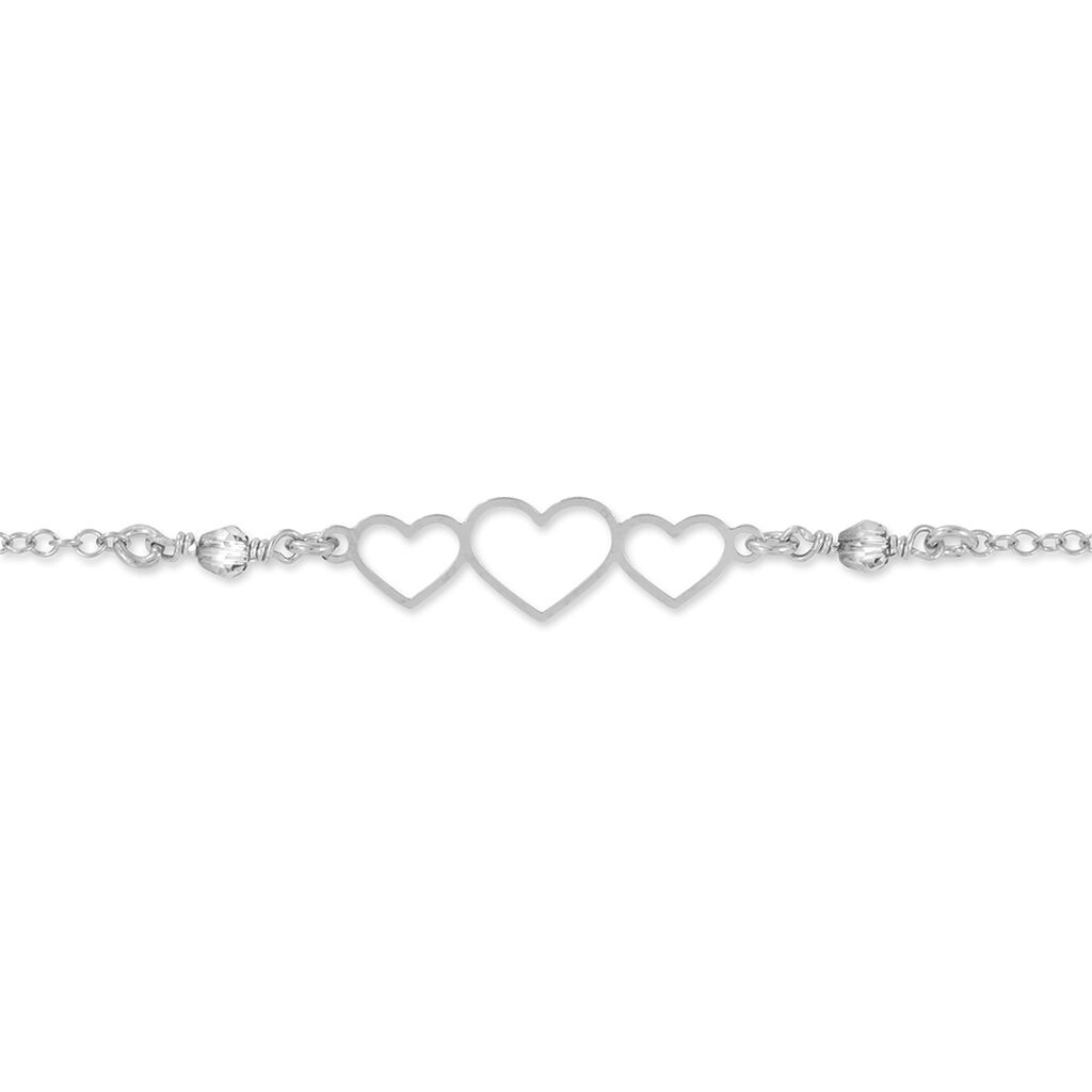 Bracelet Love Love Argent Blanc Oxyde De Zirconium - Bracelets Femme | Histoire d’Or