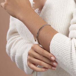 Bracelet Giorgia Argent Blanc - Bracelets fantaisie Femme | Histoire d’Or