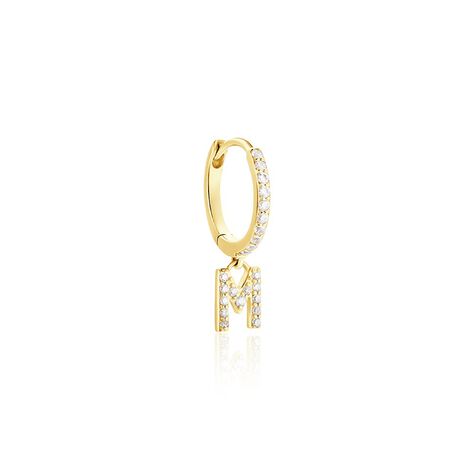 Créole Unitaire Léria Or Jaune Oxydes De Zirconium - Boucles d'oreilles créoles Femme | Histoire d’Or