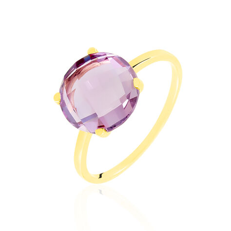 Bague Solitaire Armantia Or Jaune Amethyste - Bagues solitaires Femme | Histoire d’Or