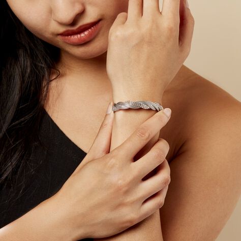 Bracelet Sheridan Argent Blanc - Bracelets Femme | Histoire d’Or