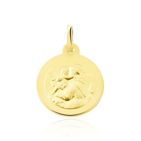 Médaille Or Jaune Saint Antoine - Pendentifs Baptême Famille | Histoire d’Or