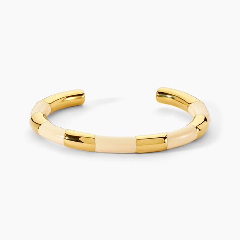 Bracelet Jonc Doria Acier Jaune - Bracelets joncs Femme | Histoire d&rsquo;Or