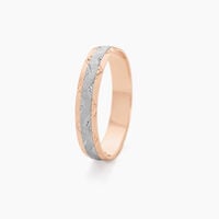 Alliance Clotilde Demi Jonc Classique Or Bicolore
