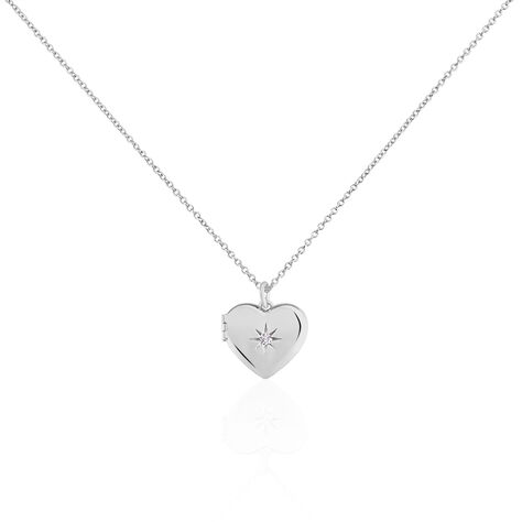 Collier Cahida Argent Blanc Oxyde De Zirconium - Sautoirs Femme | Histoire d’Or