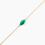 Bracelet Elisud Or Dor&eacute; Malachite - Bracelets Femme | Histoire d&rsquo;Or