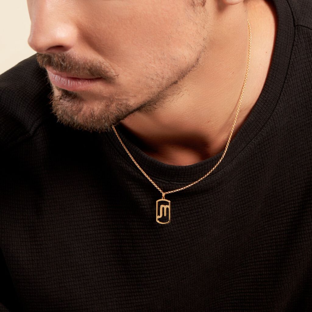 Collier Plaqué Or Prospero - Colliers Zodiaque Homme | Histoire d’Or