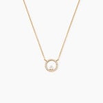 Collier Plaqu&eacute; Or Lila Oxydes De Zirconium - Colliers fantaisie Femme | Histoire d&rsquo;Or