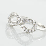 Bague Davila Argent Blanc Oxyde De Zirconium - Bagues avec pierre Femme | Histoire d&rsquo;Or