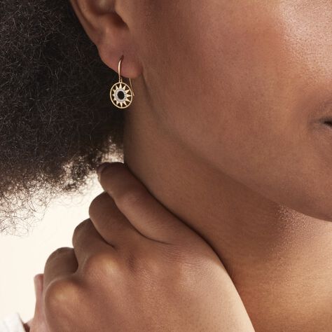 Boucles D'oreilles Pendantes Thallya Or Jaune Oxyde De Zirconium - Boucles d'oreilles pendantes Femme | Histoire d’Or