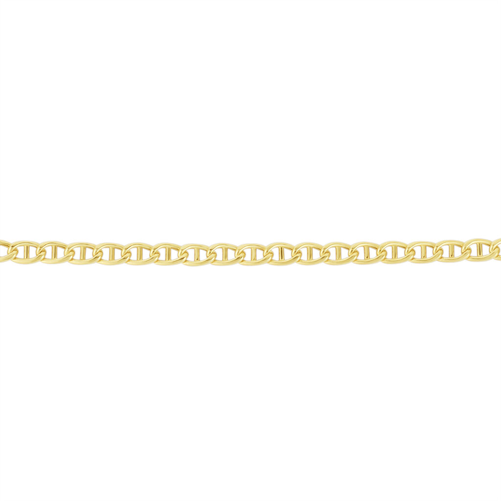 Collier Or Jaune Maille Marine