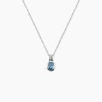 Collier Elowen Argent Blanc Pierre De Synthese - Colliers fantaisie Femme | Histoire d&rsquo;Or