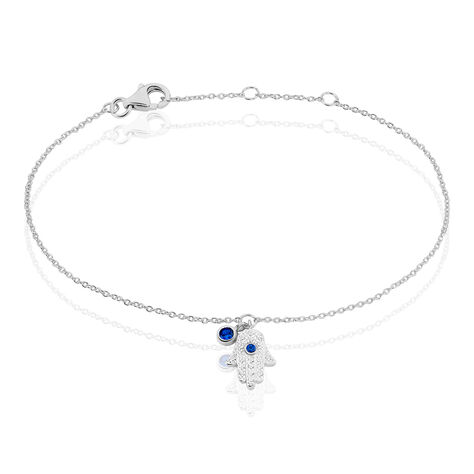 Bracelet Symbolique Argent Blanc Oxyde De Zirconium - Bracelets Femme | Histoire d’Or
