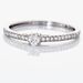 Bague Eliisa Or Blanc Diamant - Bagues solitaires Femme | Histoire d’Or