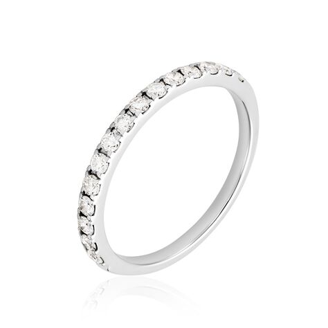 Alliance Lauralee Demi-tour Or Blanc Diamant - Alliances Femme | Histoire d’Or