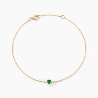 Bracelet Or Jaune Onora Emeraude