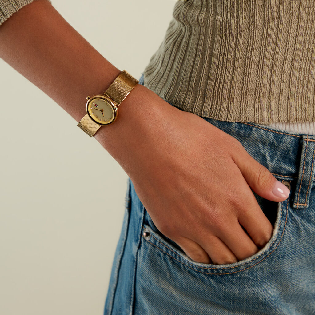 Montre Tommy Hilfiger Moira Champagne - Id&eacute;es cadeaux Femme | Histoire d&rsquo;Or