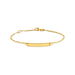Bracelet Identité Gaspardine Maille Forçat Or Jaune - Bracelets Communion Enfant | Histoire d’Or