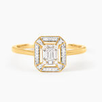 Bague 1986 Or Jaune Diamant - Bagues solitaires Femme | Histoire d&rsquo;Or