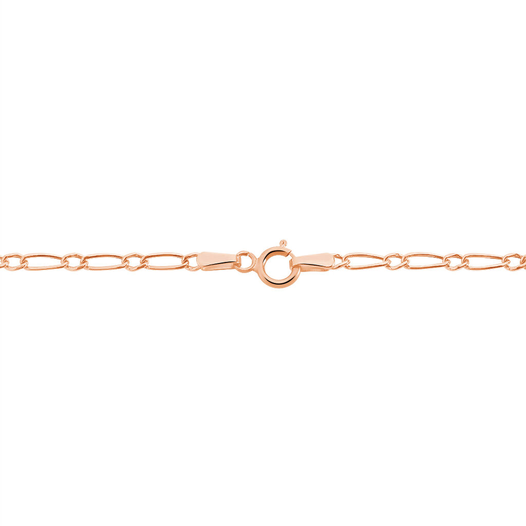 Bracelet Ophelio Maille Alternee 1/1 Or Rose - Bracelets chaîne Femme | Histoire d’Or