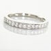 Demi Alliance Juliette Platine Blanc Diamant - Alliances Femme | Histoire d’Or