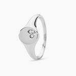 Bague Declaration Argent Blanc Oxyde De Zirconium - Bagues avec pierre Femme | Histoire d&rsquo;Or