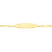 Bracelet Identité Bartolomee Maille Alternee 1/3 Or Jaune - Bracelets Communion Enfant | Histoire d’Or