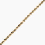 Bracelet Cordelia Maille Corde Et Venitienne Or Bicolore - Bracelets cha&icirc;ne Femme | Histoire d&rsquo;Or