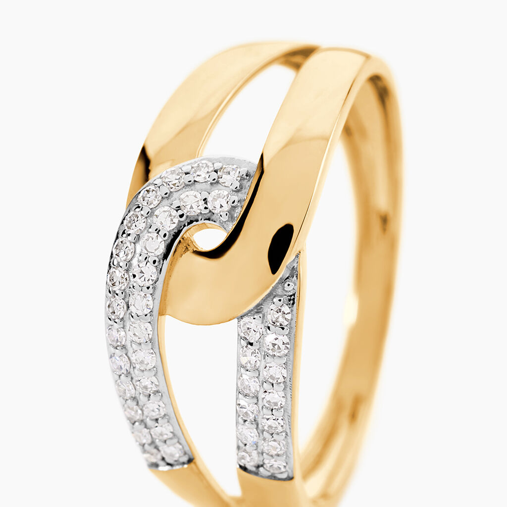 Bague Leonarde Or Jaune Diamant - Bagues avec pierre Femme | Histoire d&rsquo;Or