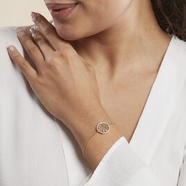 Bracelet Theolina Plaqué Or Jaune Oxyde De Zirconium - Bracelets Arbre de vie Femme | Histoire d’Or