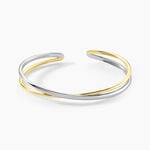 Bracelet Jonc Perfect Match Argent Bicolore - Bracelets joncs Femme | Histoire d&rsquo;Or