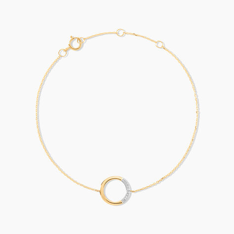 Bracelet Or Jaune Vahina Diamants - Bracelets Femme | Histoire d’Or