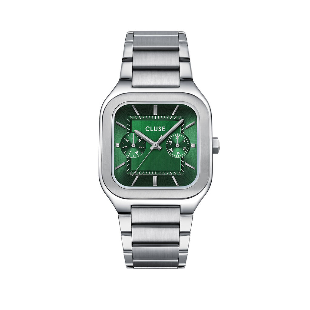 Montre Cluse Quadrus Multifonction Vert - Montres Homme | Histoire d&rsquo;Or