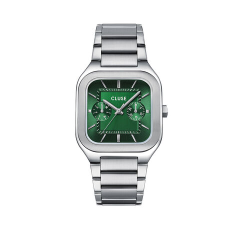 Montre Cluse Quadrus Multifonction Vert - Montres Homme | Histoire d&rsquo;Or