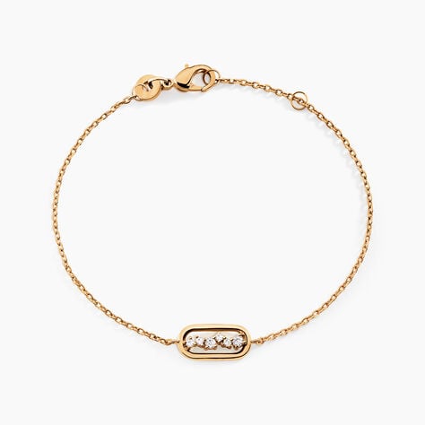 Bracelet Infinitude Plaqu&eacute; Or Dor&eacute; Oxyde De Zirconium - Bracelets Femme | Histoire d&rsquo;Or