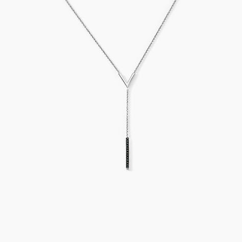 Collier Rachel Or Blanc Diamant - Colliers Femme | Histoire d’Or