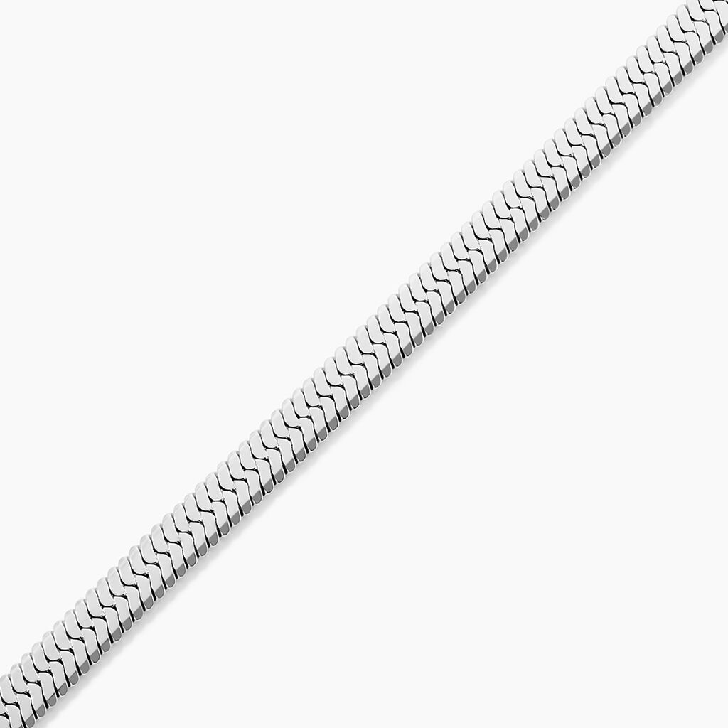 Bracelet Hera Melitta Acier Blanc - Bracelets chaîne Femme | Histoire d’Or