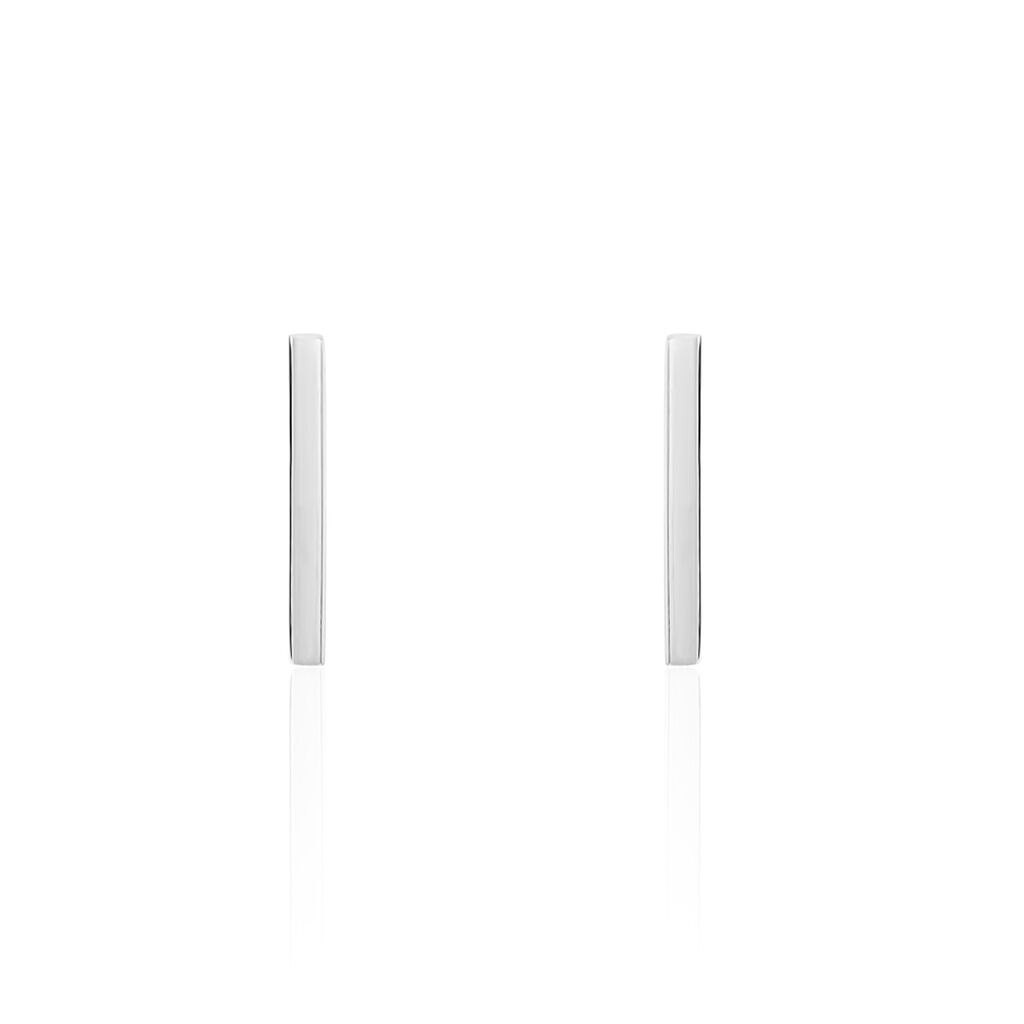 Boucles D'oreilles Puces Tullia Argent Blanc - Boucles d'oreilles fantaisie Femme | Histoire d’Or