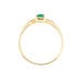 Bague Solitaire Ludmilla Or Jaune Emeraude Et Diamant - Bagues solitaires Femme | Histoire d&rsquo;Or