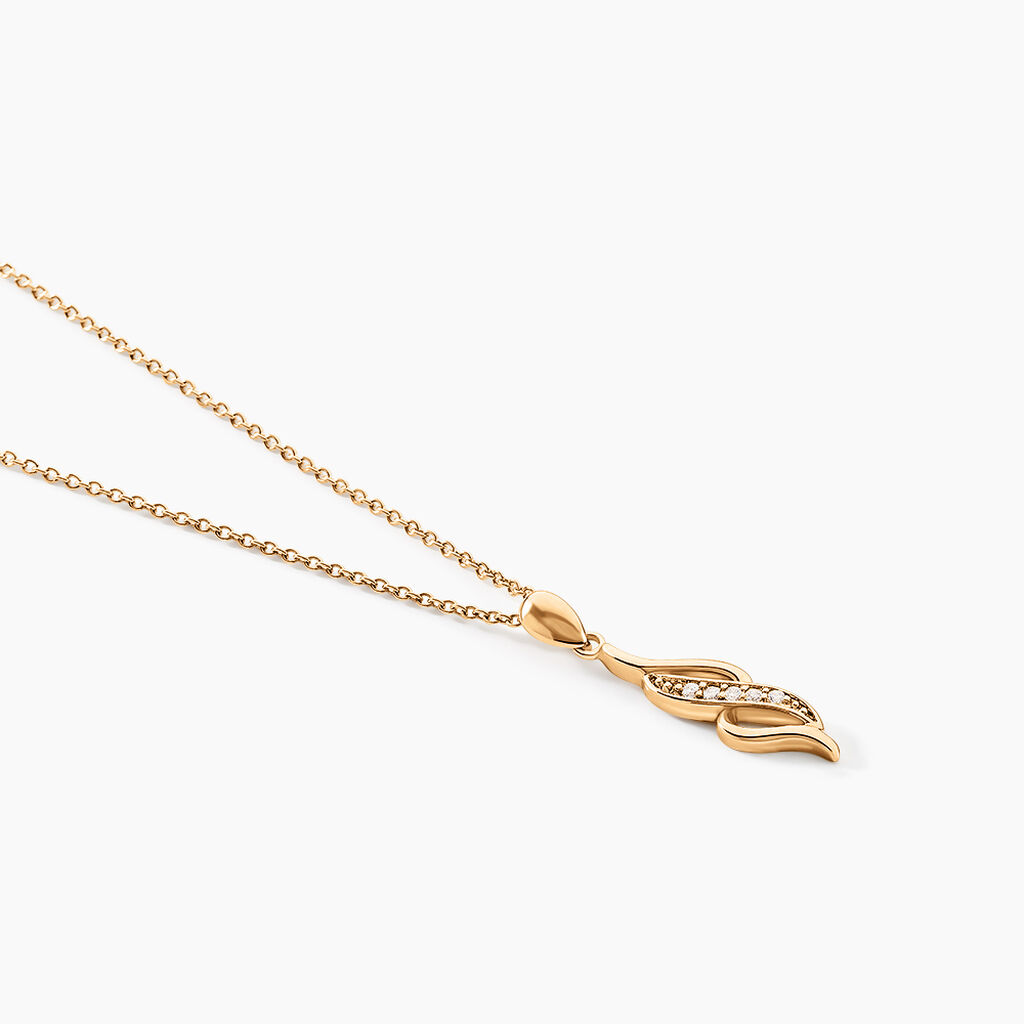 Collier Ishaae Plaqué Or Jaune Oxyde De Zirconium - Colliers fantaisie Femme | Histoire d’Or